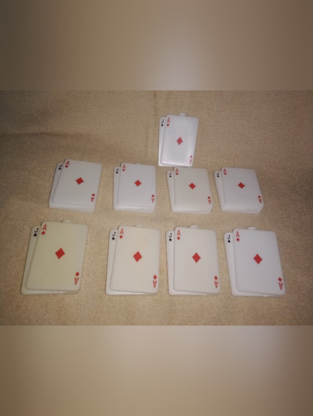Vintage Camper Rv String Light Covers Playing Cards Ace Of Hearts Diamonds Jack